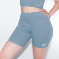 CHIC SOFT high waisted shorts GUGA back view, flattering cut and support