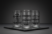 Custom Glass - Three Typography