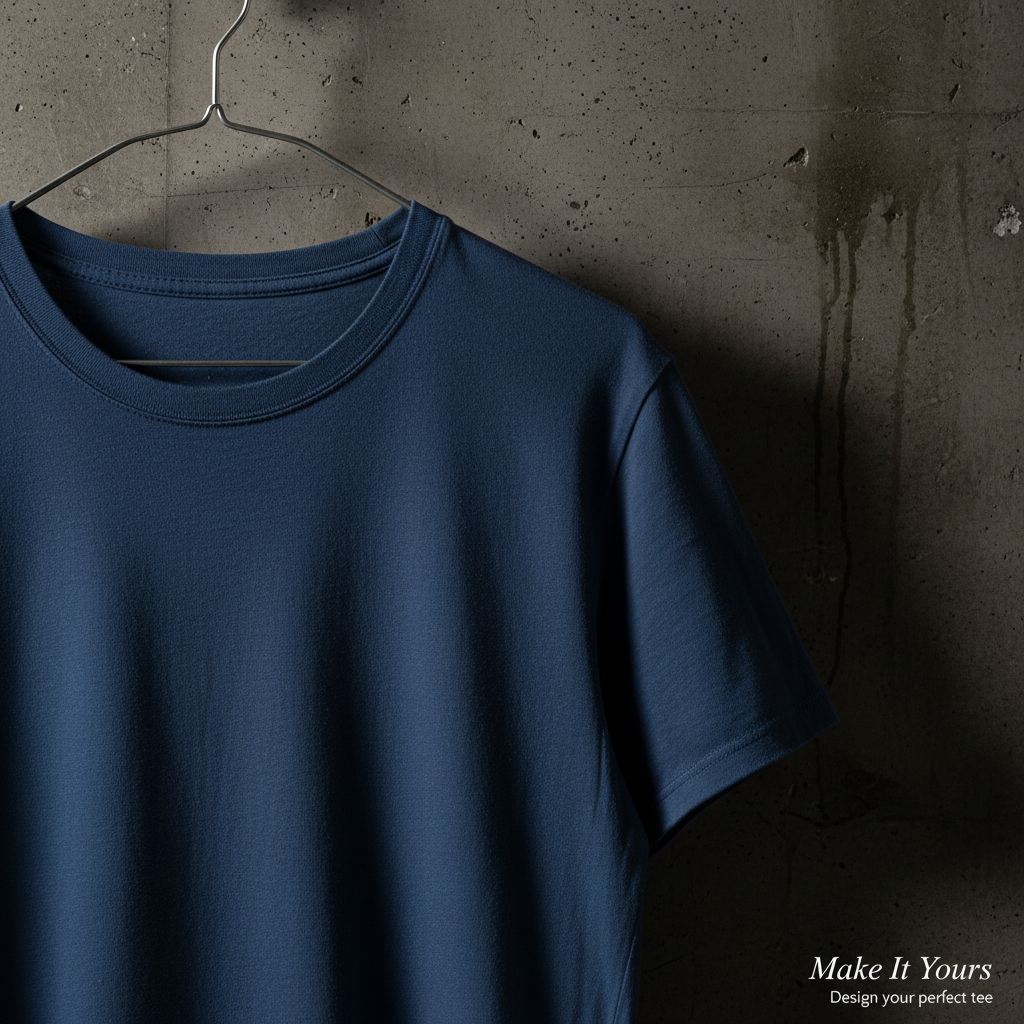 Custom T-Shirt - Navy Textured